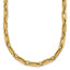 14K Polished and Textured 4.8mm Double Fancy Link 18.5 inch Necklace