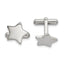 Polished Star Cufflinks in Stainless Steel