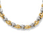 Sophia Jewelers 18 Two-Tone Sterling Silver Necklace with Gold-Tone Accents