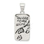Sterling Silver Antiqued Footprint Pendant by Sophia Jewelers