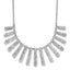 SS Radiant Essence Pol/Textured Bars w/ 2in Ext. Necklace