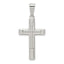 Sophia Jewelers Sterling Silver Polished Cross Pendant with Anti-Tarnish Finish