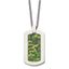 Chisel Stainless Steel Men's Camo Dog Tag Necklace 22 Engravable