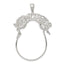 Sterling Silver 925 Charm Holder with Polished Anti-Tarnish Finish