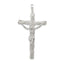 Sterling Silver 925 Crucifix Pendant with Polished Anti-Tarnish Finish