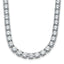14k White Gold 45 1/2 carat Lab Grown Diamond VS/SI+ G+ Complete Round 24 inch Straight Tennis Necklace