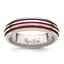 Sophia Jewelers Titanium Wedding Band with Pink Anodized Grooves