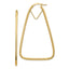 14k Polished & Diamond-cut Double Triangle Hoop Earrings