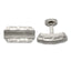 Brushed & Polished Titanium Cuff Links by Edward Mirell