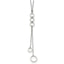 Chisel Stainless Steel Polished with Circle Dangles 23 inch with a 2 inch Extension Necklace