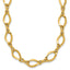 14K Gold Fancy Link Necklace with Polished Twisted Design