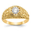 14k 7/8 carat Lab Grown Diamond VS/SI+ G+ Complete Men's Ring