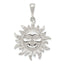 925 Sterling Silver Sun Pendant with Polished Anti-Tarnish Finish Men's Solid Design by Sophia Jewelers