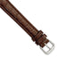 Alligator-Grain Leather Watch Band in Brown, 16mm