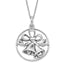 Sterling Silver 925 Antiqued Wedding Bliss Bell Necklace Gift Ready