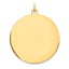 10K Plain .018 Gauge Circular Engravable Disc Charm