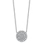 14kw 1 1/2 ctw Lab Grown Diamond VS+ F+ Heart Cluster Necklace