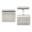 Laser-Design Square Cufflinks in Stainless Steel