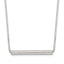 Sterling Silver Polished Slide Bar Necklace