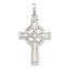Sophia Jewelers Sterling Silver 925 Polished Cross Pendant with Anti-Tarnish Finish