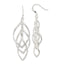 Sterling Silver Polished & Twisted Dangle Earrings