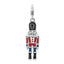 Sterling Silver Enameled Nutcracker Charm with Lobster Clasp Elegant & Themed