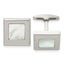 Stainless Steel Mother of Pearl Square Cuff Links