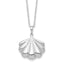 Sentimental Expressions Sterling Silver Rhodium-plated Shell Ash Holder 18 Inch Necklace