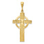 Sophia Jewelers 14K Gold Celtic Cross Pendant with Polished Finish