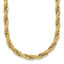 14k Polished And Textured 4.5mm Flat Rope Chain 18.25 inch Necklace