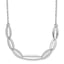 Sterling Silver Rhodium-plated with 1.5in ext. Necklace