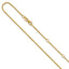 Diamond-Cut Open Franco Adjustable Chain in 14K Yellow Gold