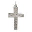 Sterling Silver 925 Antiqued Cross Pendant with Solid Die Struck Design