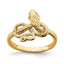 14K Snake Ring
