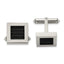 Polished Titanium Black IP-Plated Wire Cuff Links