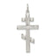 Sterling Silver 925 Eastern Orthodox Cross Pendant with Palladium Finish