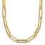 14K Polished and Textured Fancy Link Necklace