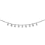 Sophia Jewelers 925 Sterling Silver CZ Star Station Necklace Unisex 18 Elegant