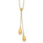 Sophia Jewelers 14K Gold Polished Bead Dangle Necklace for Women
