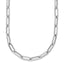 14K White Gold Polished Fancy Link Necklace
