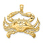 14K Blue Crab Charm