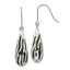 Stainless Steel Resin Polished Teardrop Drop Dangle Earrings for Women