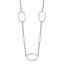 Chisel Stainless Steel Polished Fancy Oval Link 38 inch Necklace