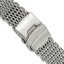 20mm Stainless Steel Shark Mesh with Divers Clasp 7 inch Watch Strap