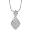 Sterling Silver 925 Necklace with CZ Pendant and Polished Finish