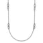 Sterling Silver RH-plate Polish Fancy Link w/2in ext. Necklace