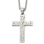 Isaiah 41:10 Prayer Cross Necklace in Stainless Steel