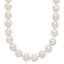14K Yellow Gold White Cultured Pearl Necklace 7-8mm