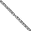 Sterling Silver Rhodium-Rhodium-Plated w/ .5in ext Byzantine Bracelet