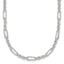 Sterling Silver Polished 4.0mm Figaro Rope 18 Inch Necklace